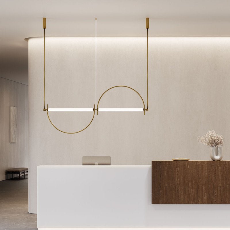Arched liniowy żyrandol LED