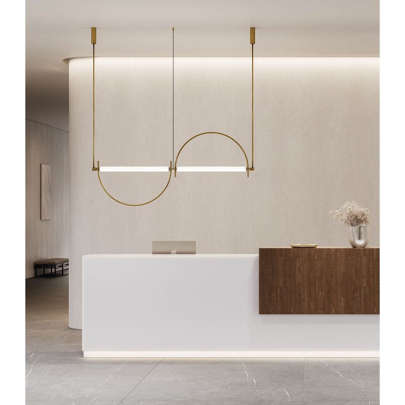 Arched liniowy żyrandol LED
