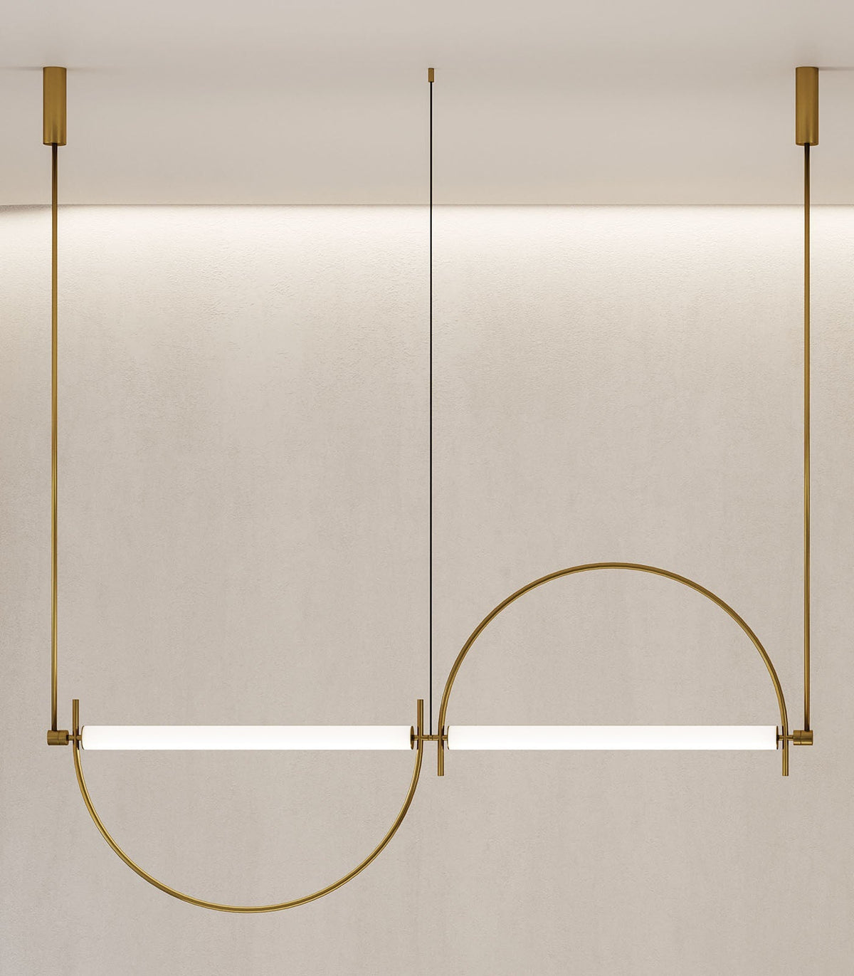 Arched liniowy żyrandol LED