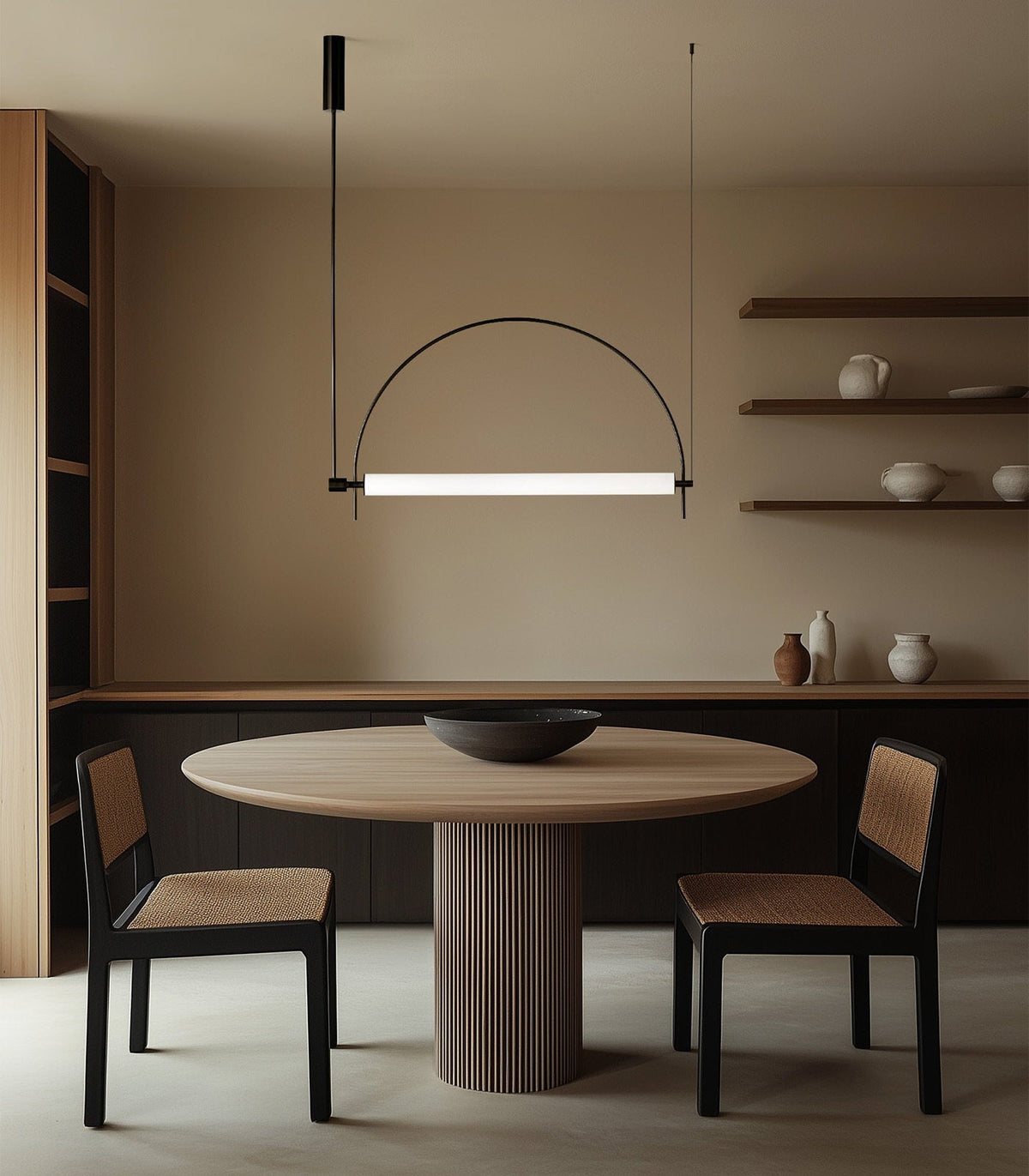 Arched liniowy żyrandol LED