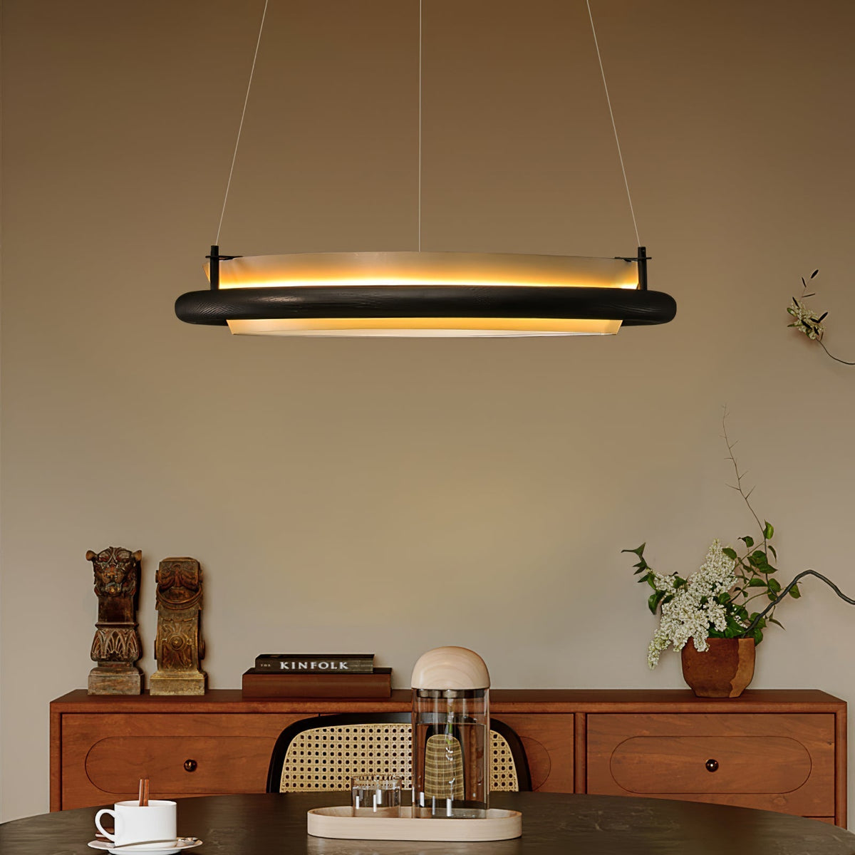 Olvelila lampa wisząca okrągła