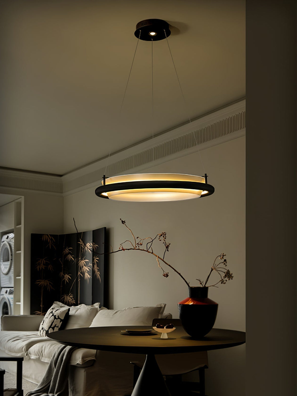 Olvelila lampa wisząca okrągła