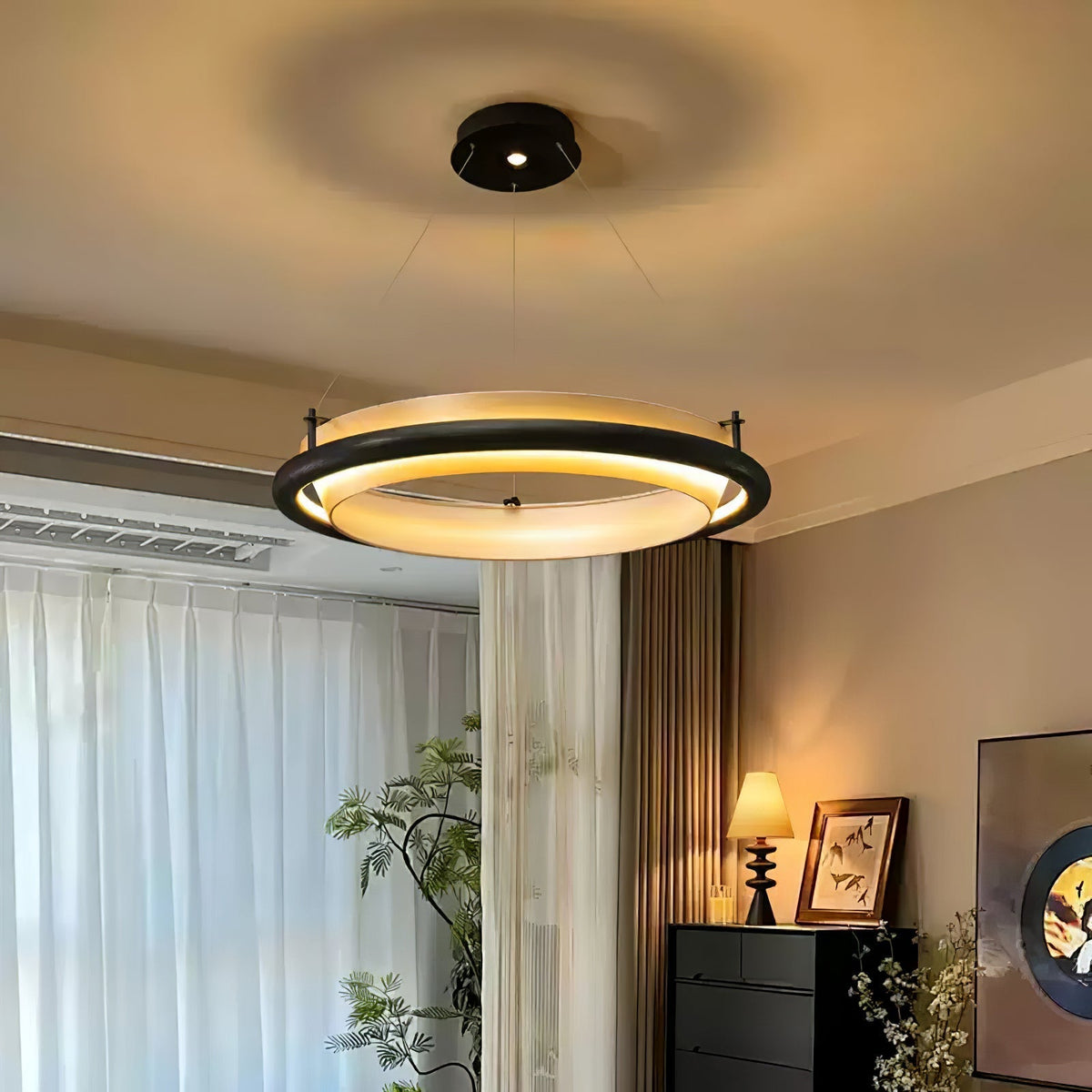 Olvelila lampa wisząca okrągła
