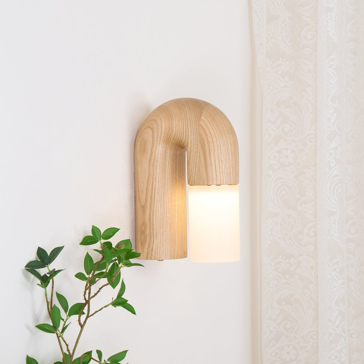 Cielum minimalistyczny kinkiet ze szkła