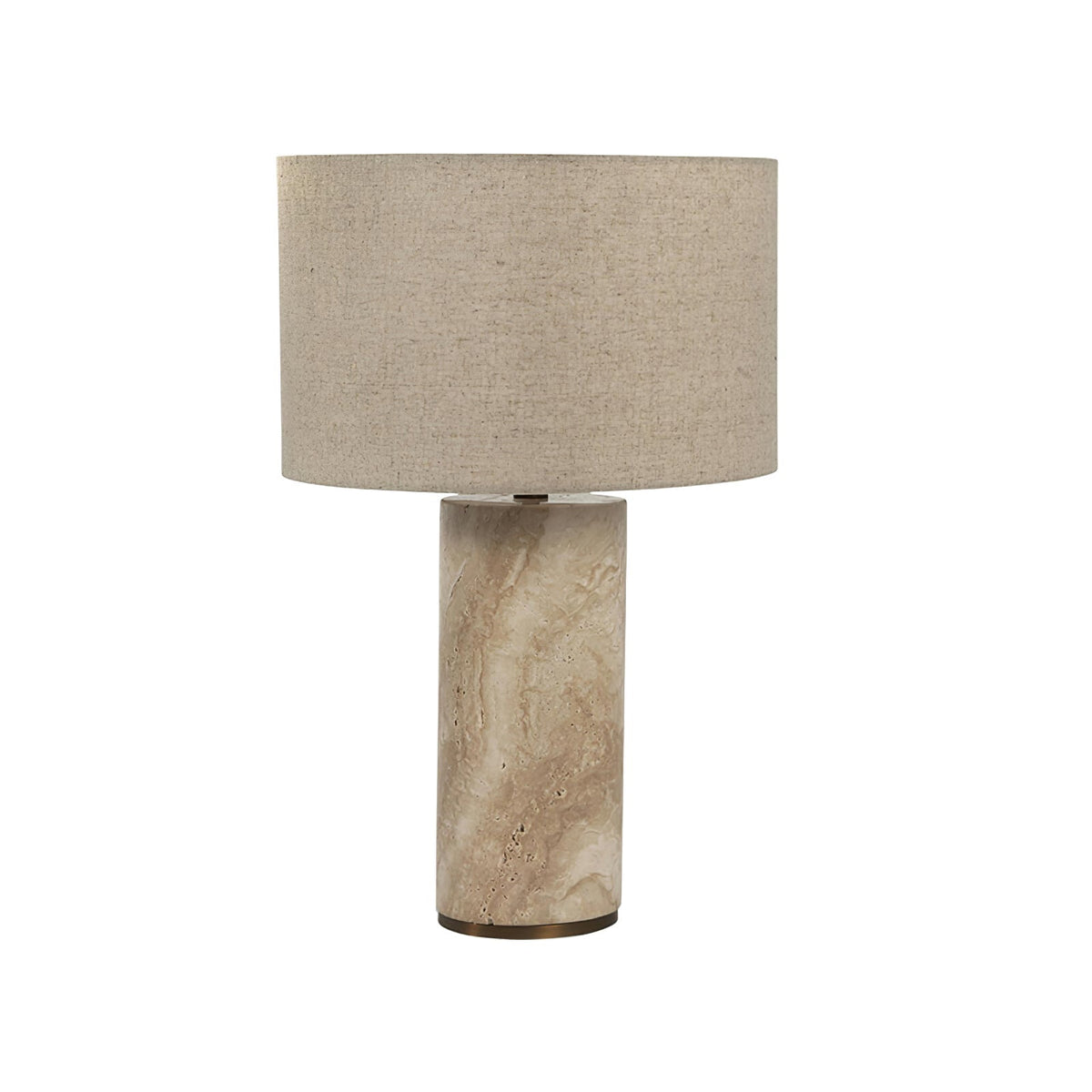 Vonoryra stołowa lampa drewniana cylindryczna z tawerninem