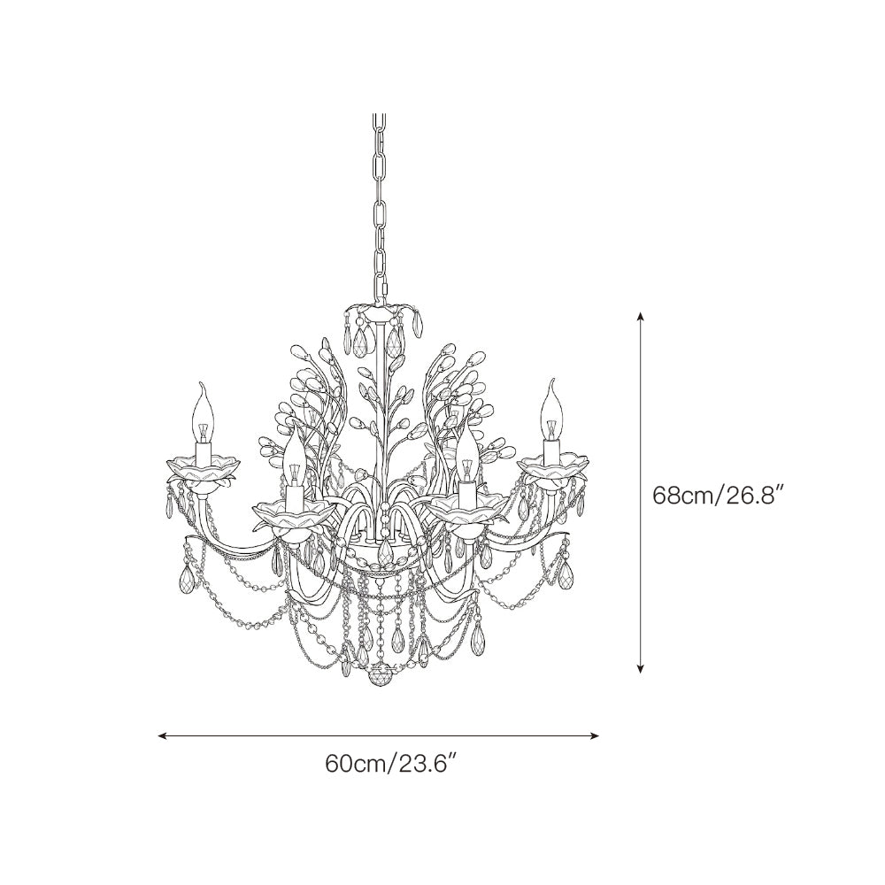 Cyrerian żyrandol kryształowy
