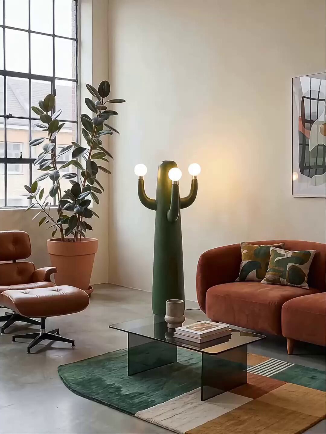 Solenna Art Cactus lampa stojąca