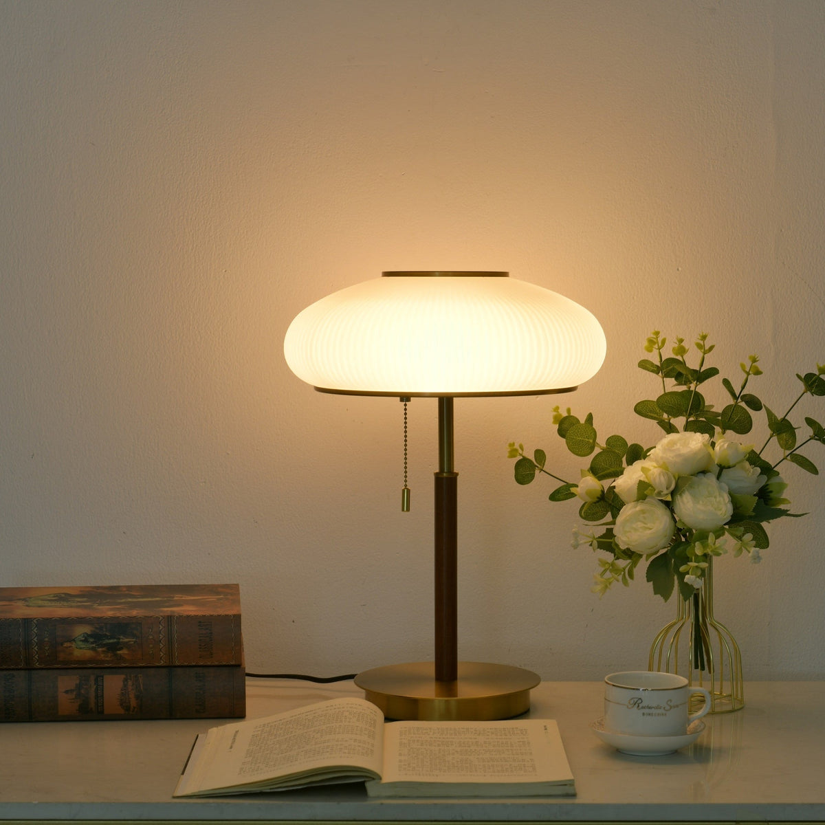Dex nowoczesna lampa stołowa ze szkła