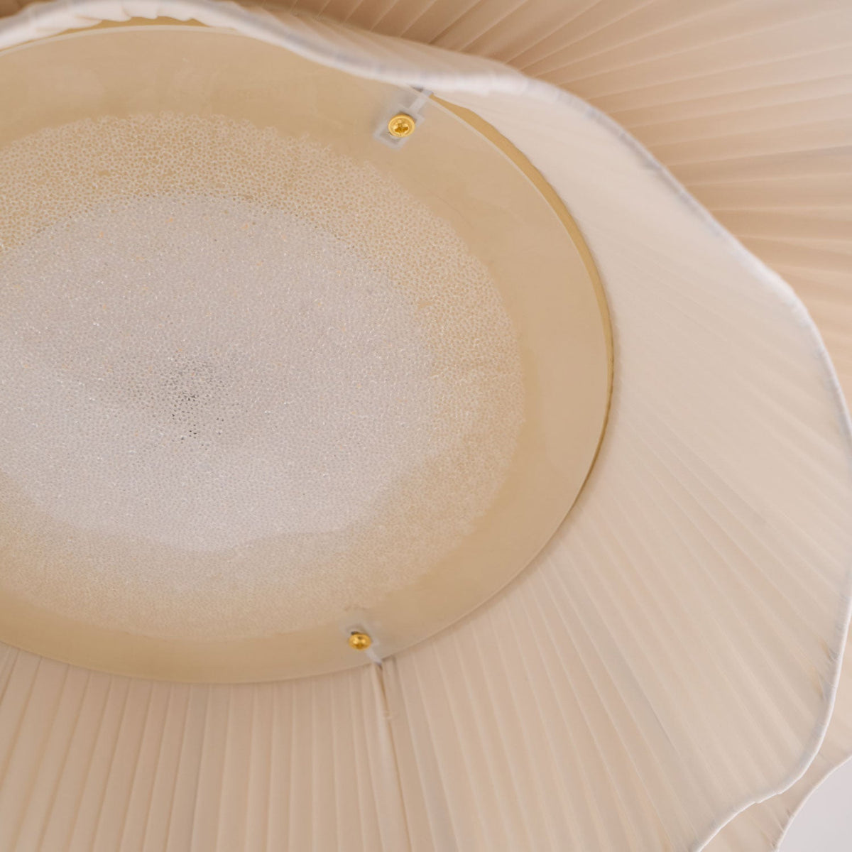 Mylirira Premium Elegance Wave mosiądz lampa sufitowa z tkaniny