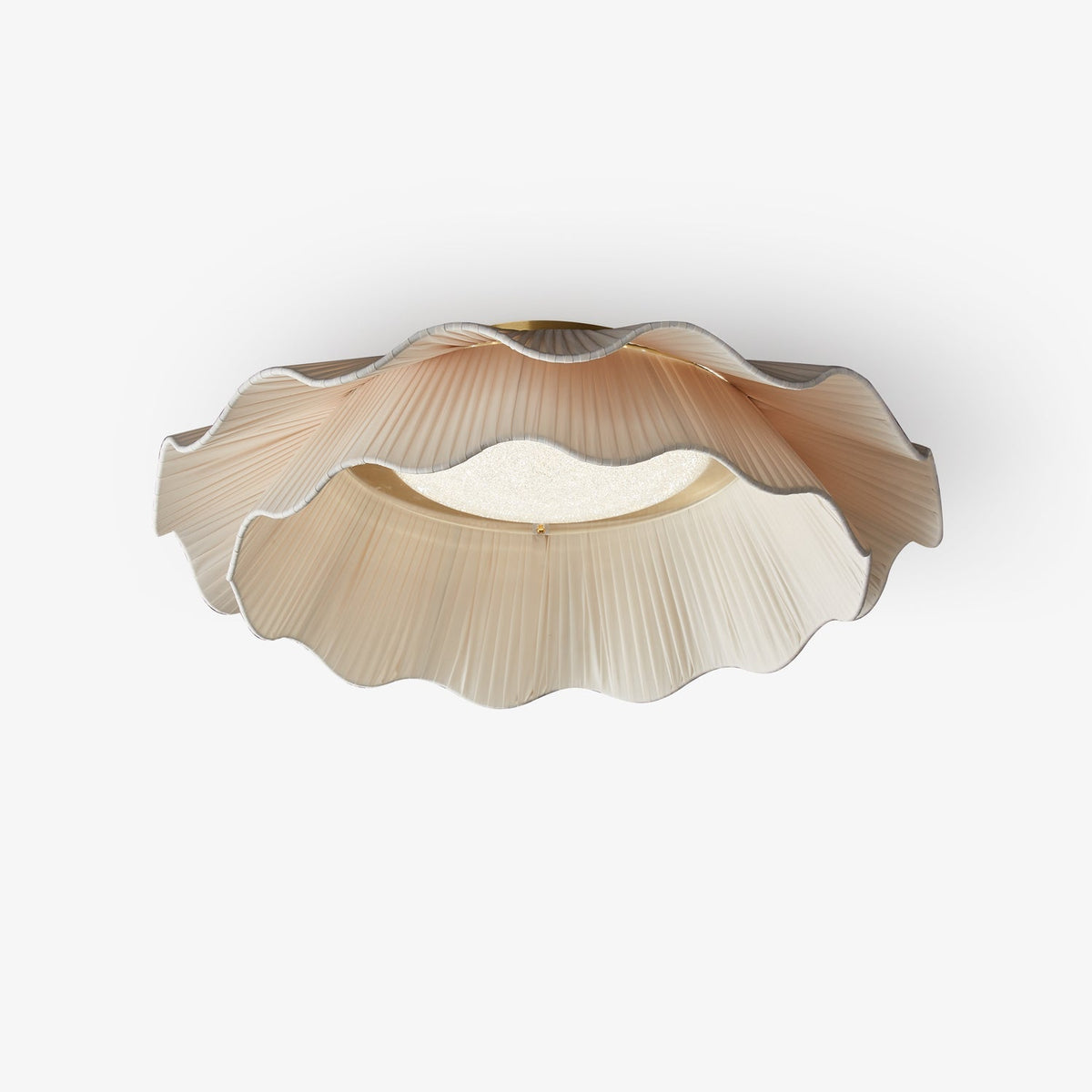 Mylirira Premium Elegance Wave mosiądz lampa sufitowa z tkaniny