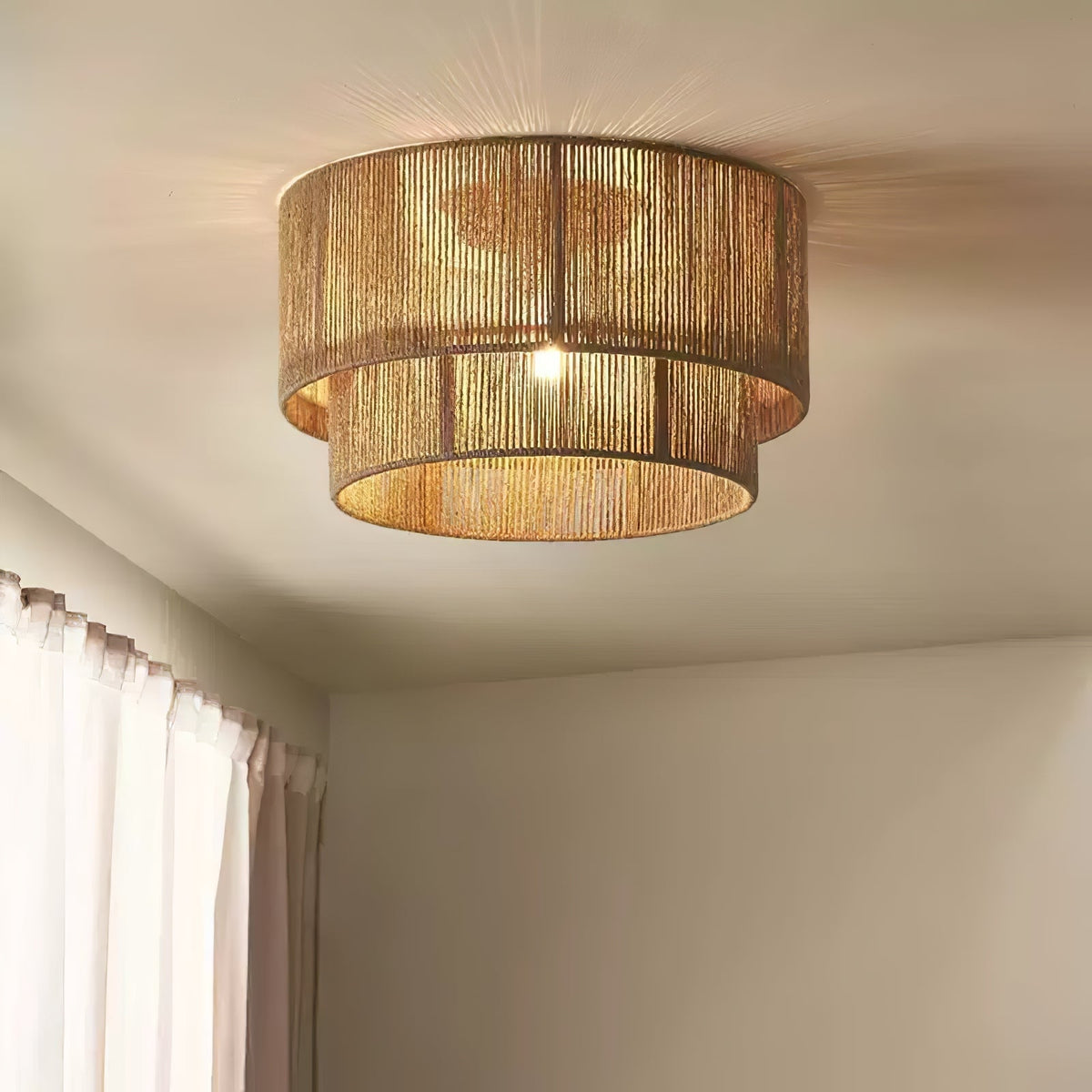 Cevynara Elegance Natural Woven lampa sufitowa