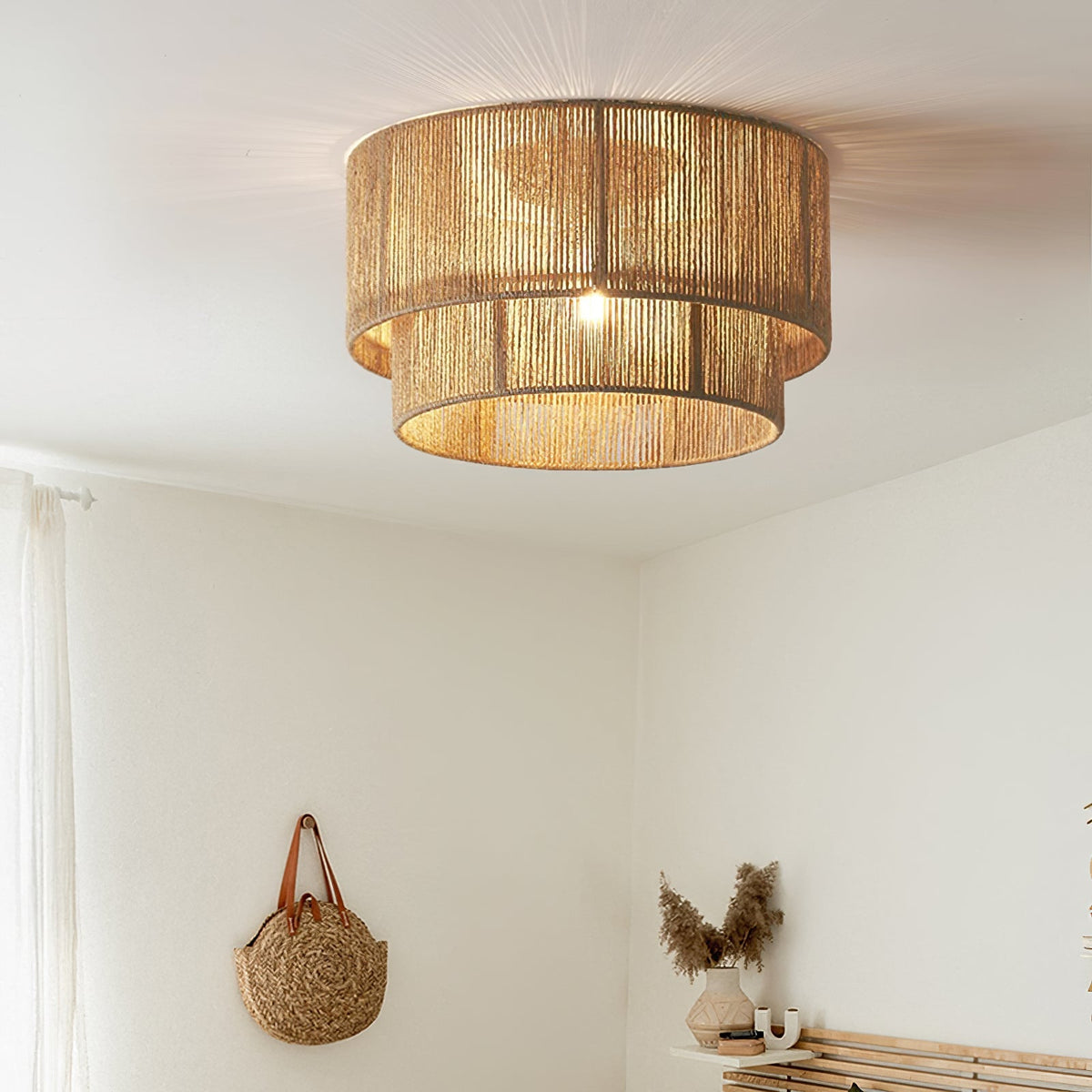 Cevynara Elegance Natural Woven lampa sufitowa