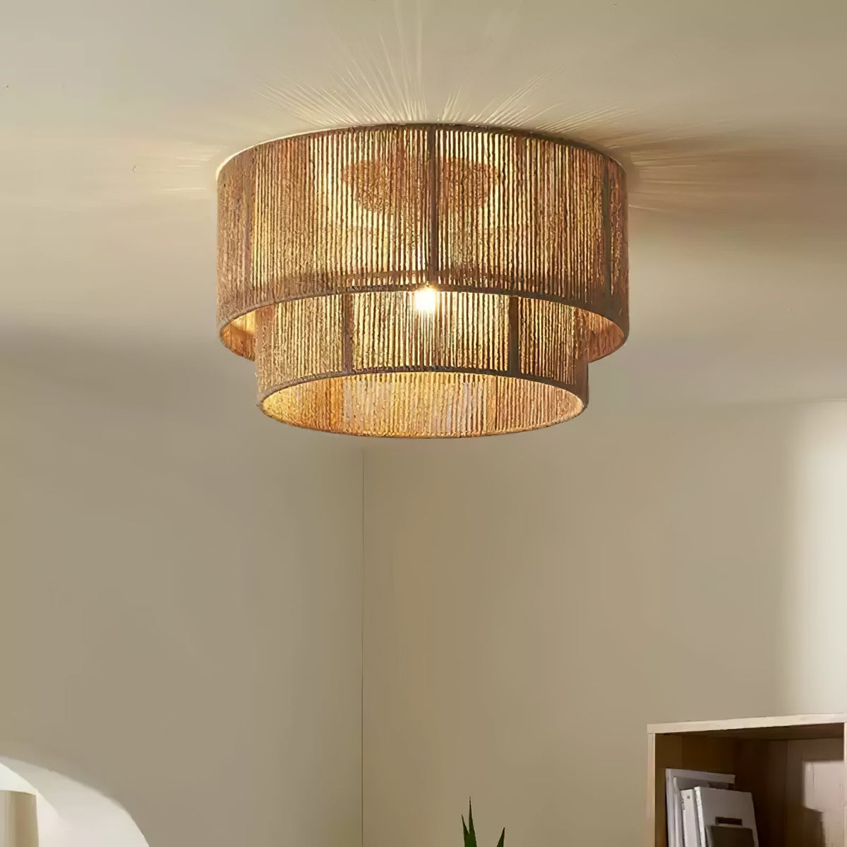 Cevynara Elegance Natural Woven lampa sufitowa