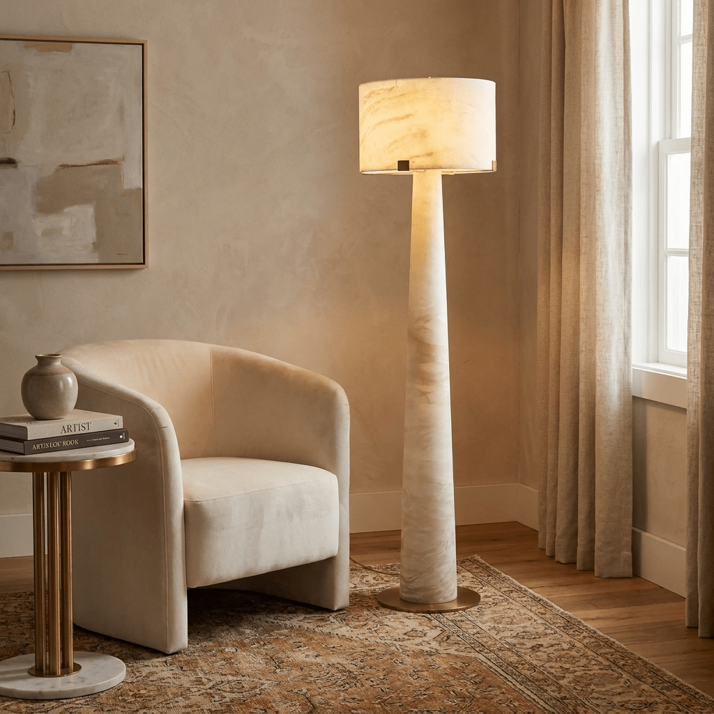 Nivaline Alabaster lampa stojąca