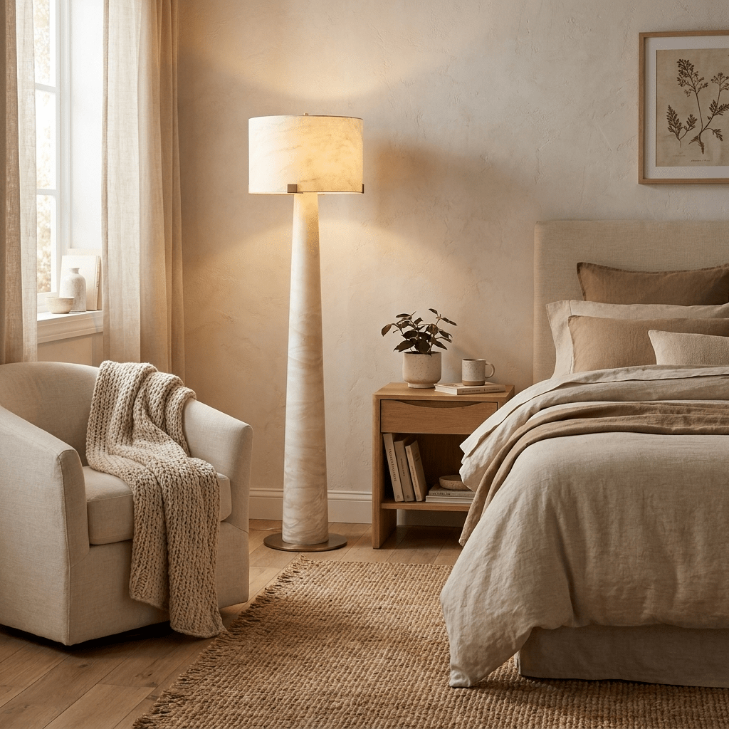 Nivaline Alabaster lampa stojąca