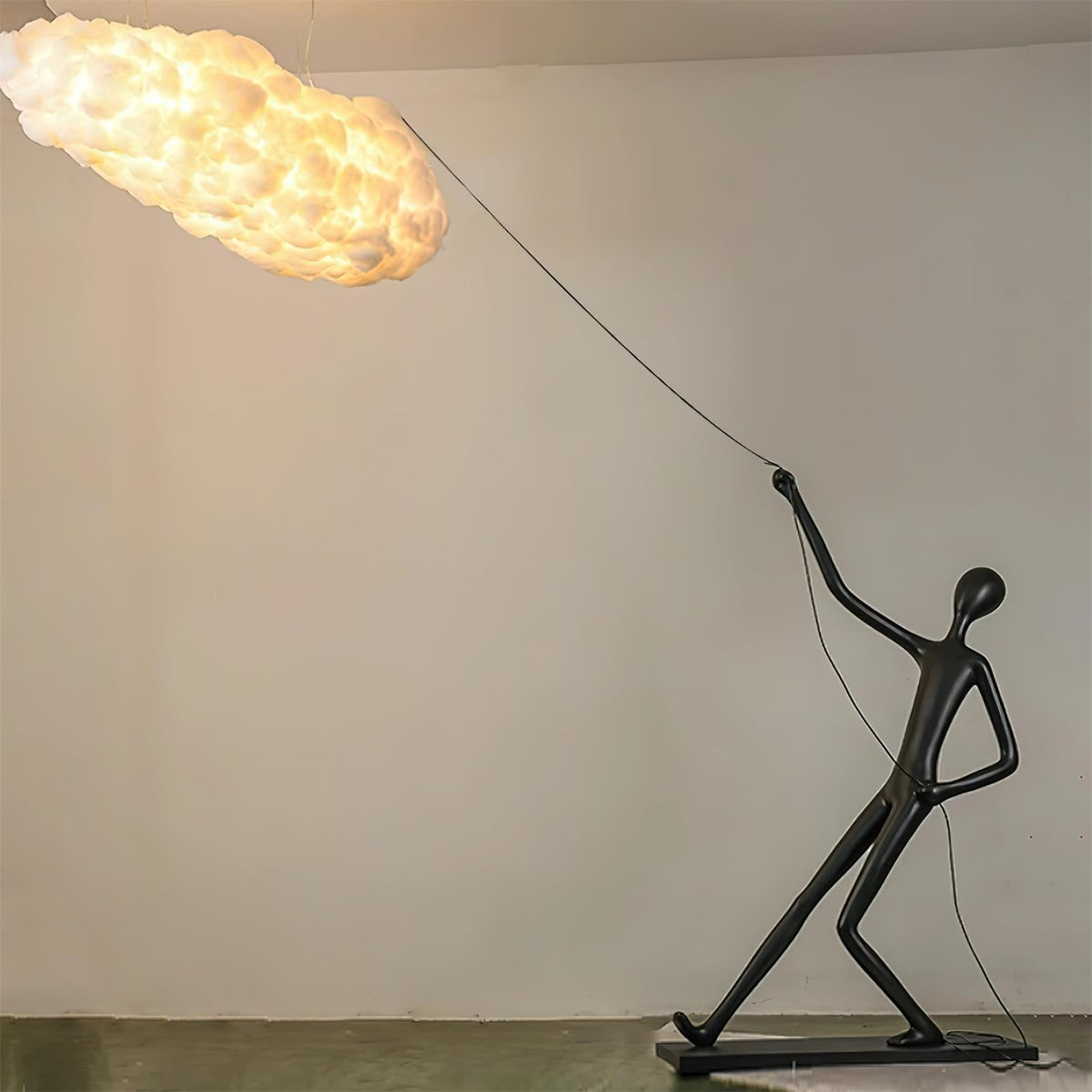 Lampa rzeźbiarska Cildes z płótna