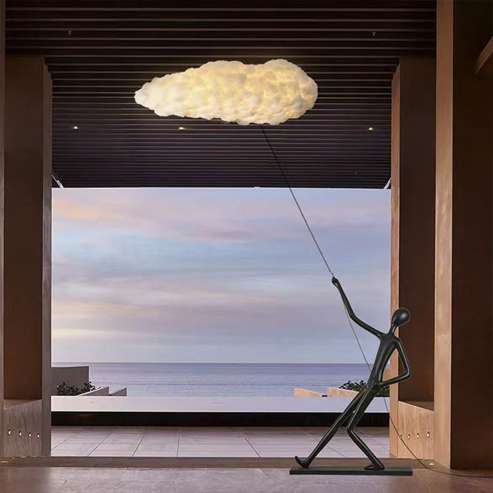 Lampa rzeźbiarska Cildes z płótna