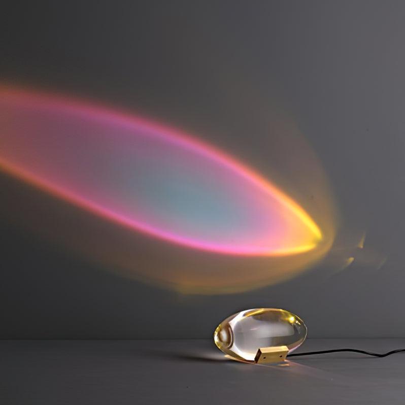 Solarece minimalistyczna lampa stołowa ze szkła