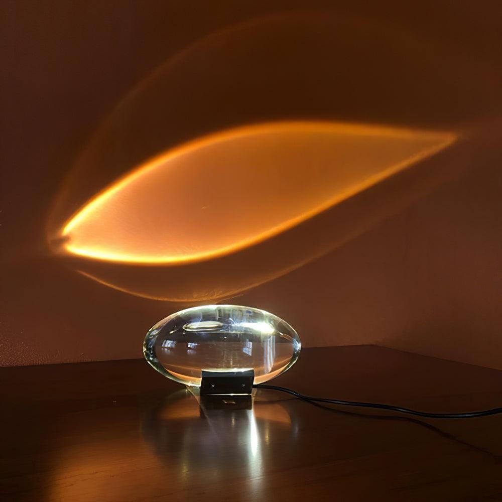 Solarece minimalistyczna lampa stołowa ze szkła