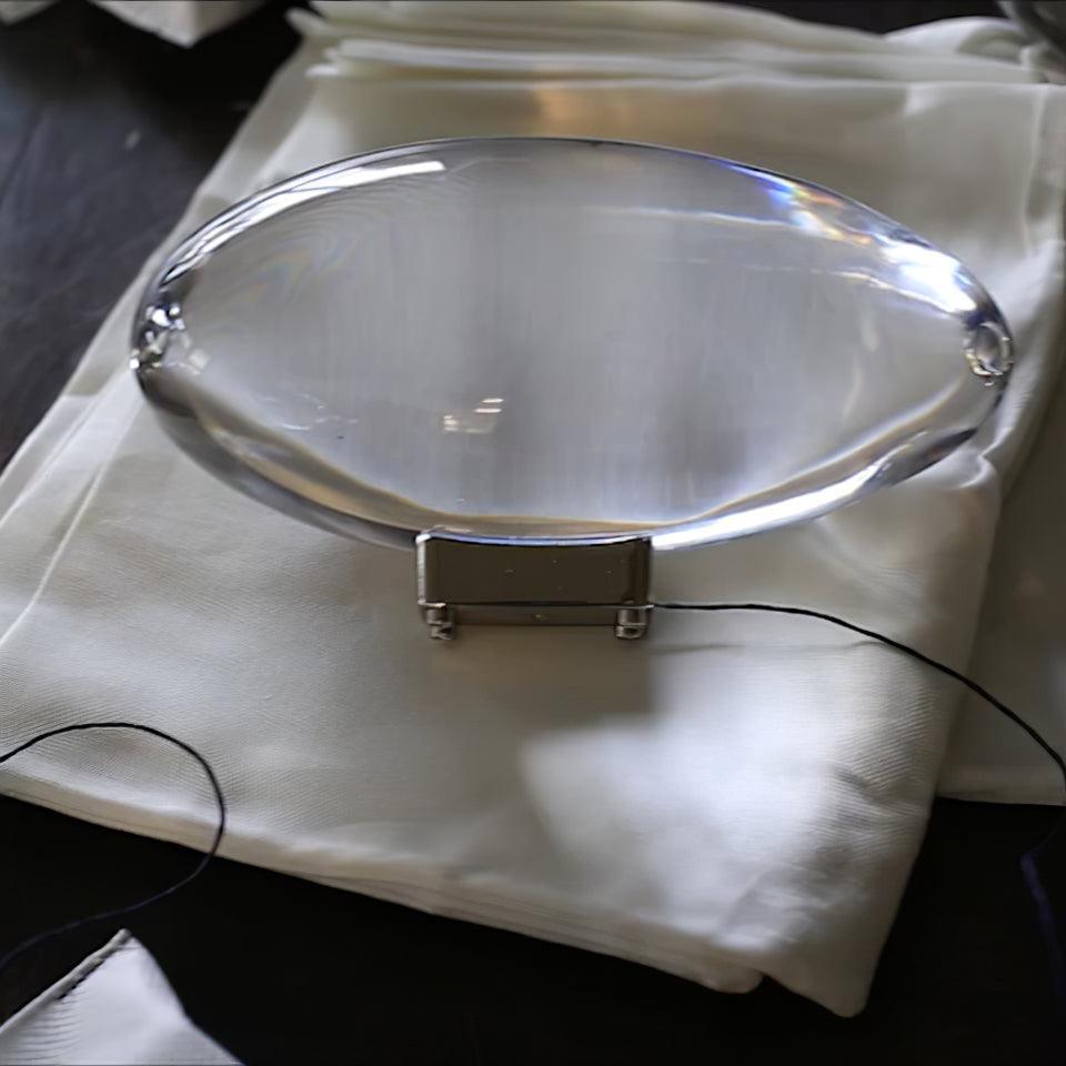 Solarece minimalistyczna lampa stołowa ze szkła