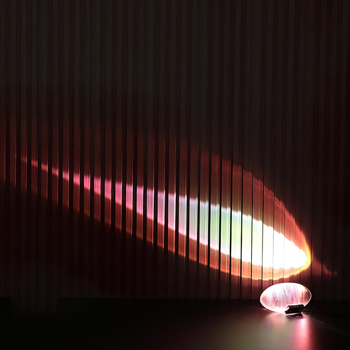 Solarece minimalistyczna lampa stołowa ze szkła
