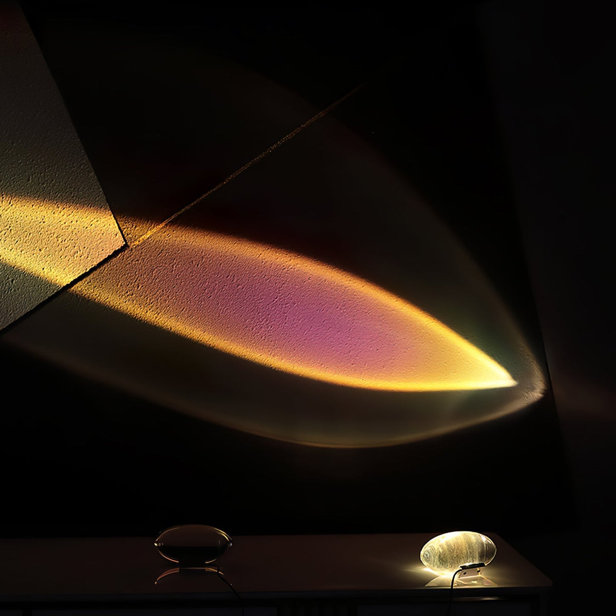Solarece minimalistyczna lampa stołowa ze szkła