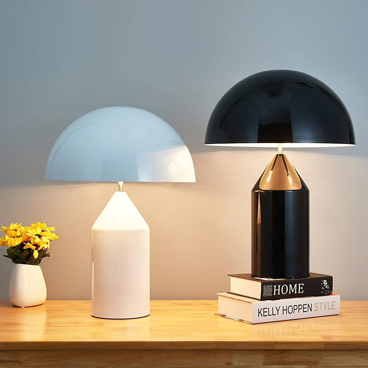 Selisina minimalistyczna lampa stołowa o stylu przemysłowym
