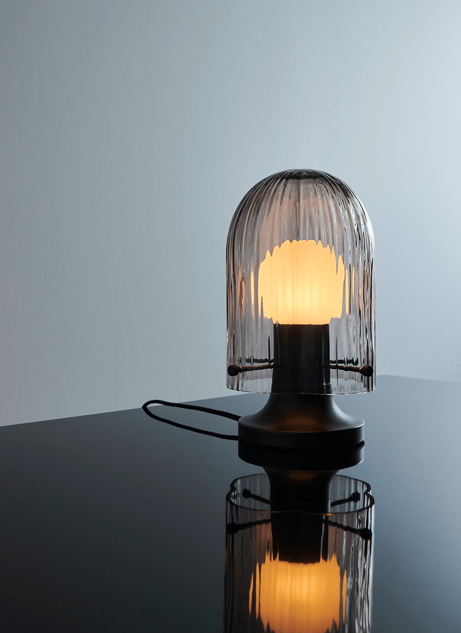 Ceryn lampa stołowa ze szkła