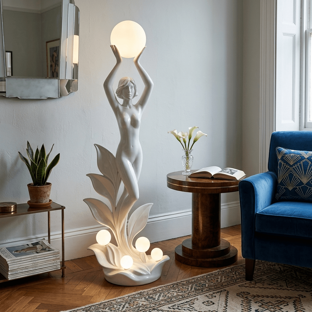 Galatea Aurora Muse rzeźbiarska lampa stojąca