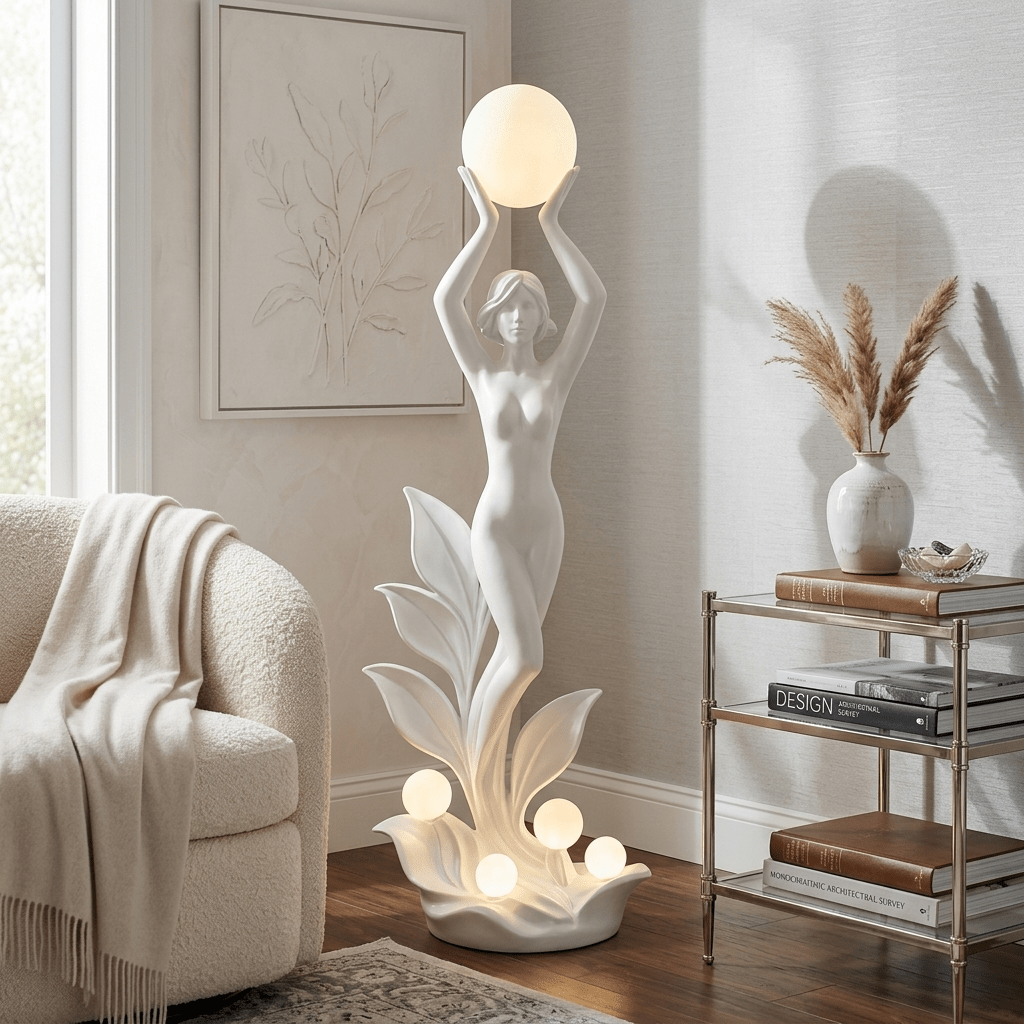 Galatea Aurora Muse rzeźbiarska lampa stojąca