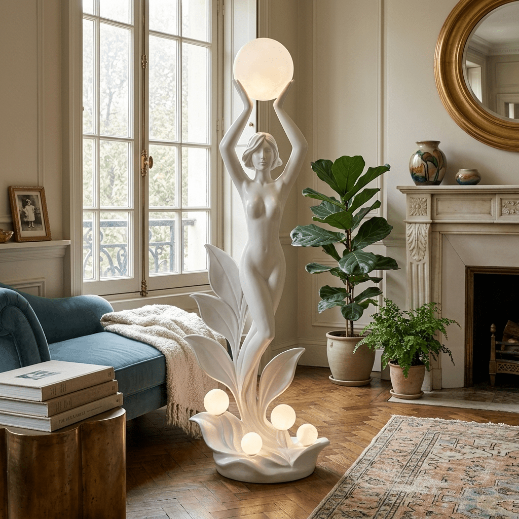 Galatea Aurora Muse rzeźbiarska lampa stojąca