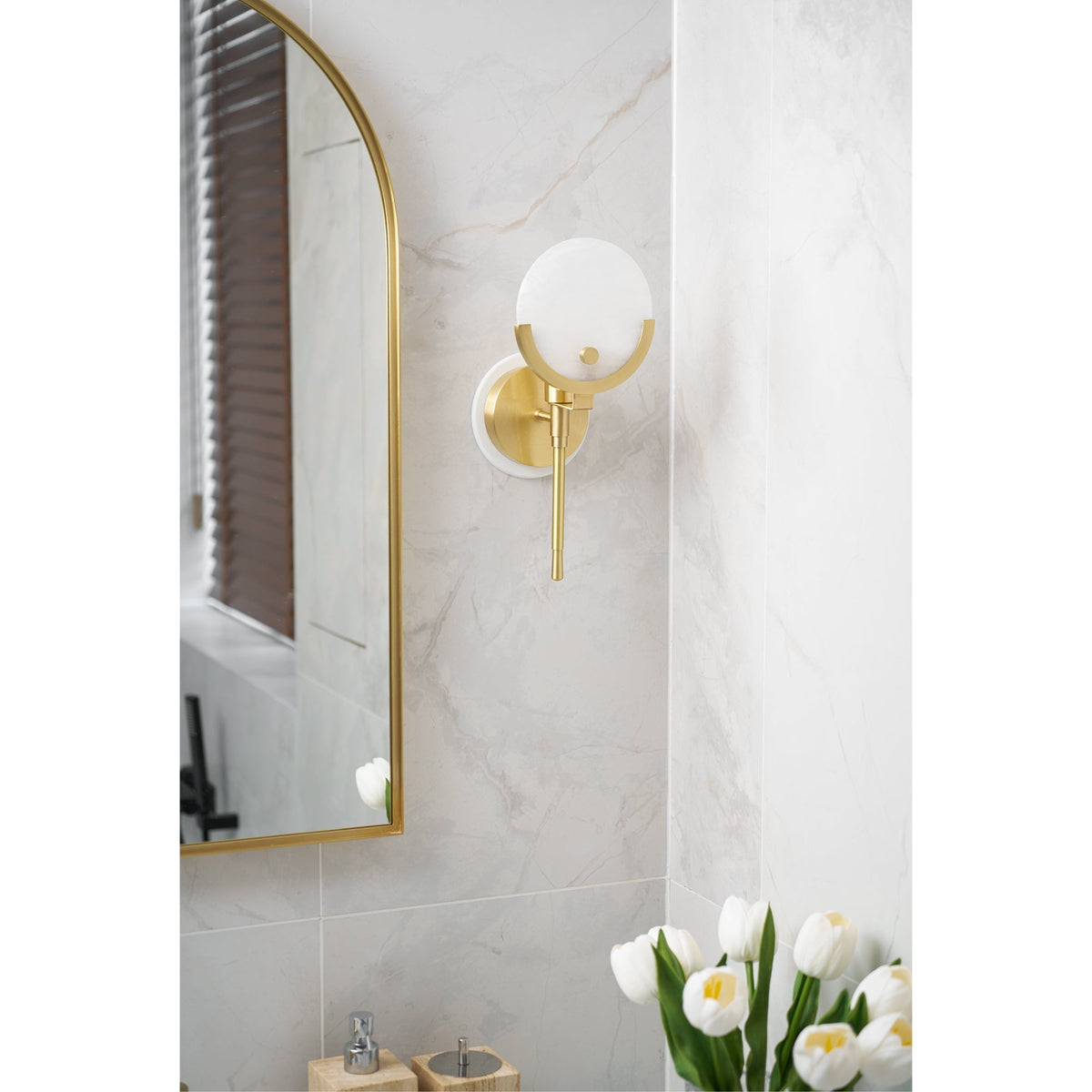 Aminex Sphere Alabaster kinkiet
