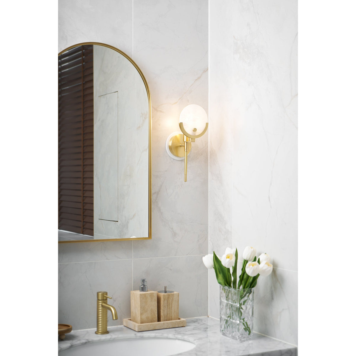 Aminex Sphere Alabaster kinkiet
