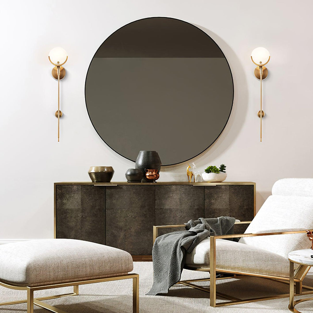 Aminex Sphere Alabaster kinkiet