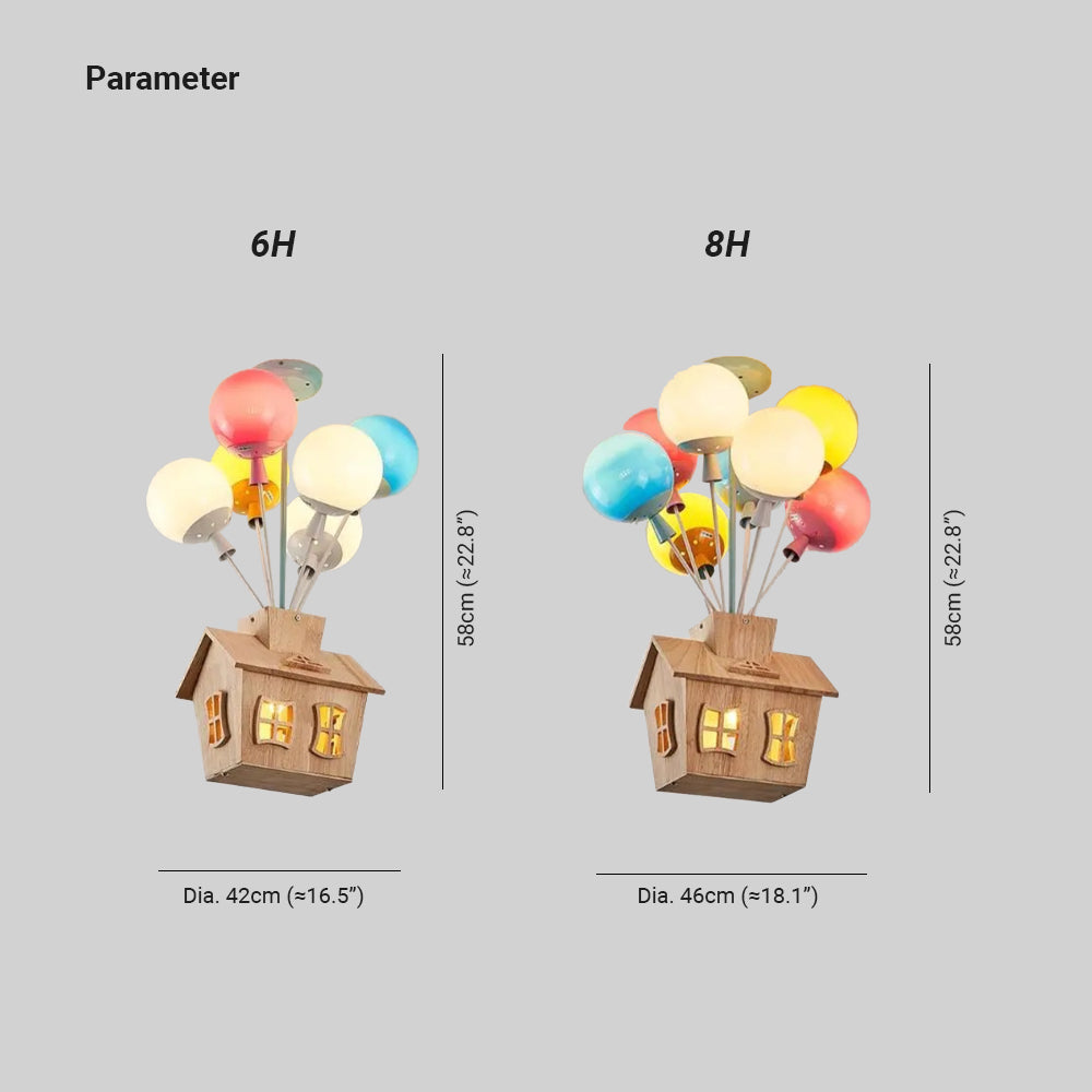 Aria Designer lampa sufitowa montowana bezpośrednio drewno pokój dziecięcy