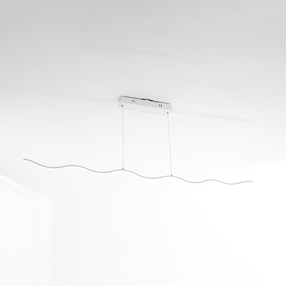 Arisha Wave liniowy lampa wisząca, czarny/biały