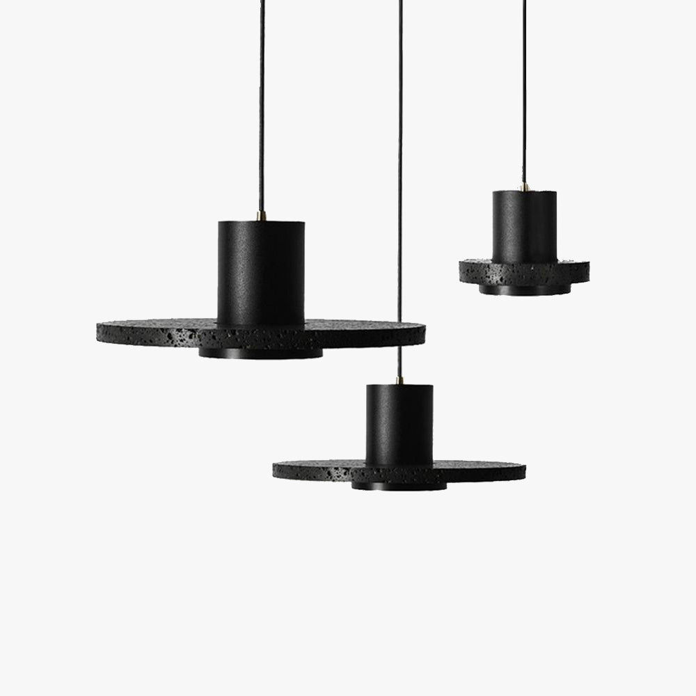 Arisha czarna lampa wisząca w stylu postmodernistycznym