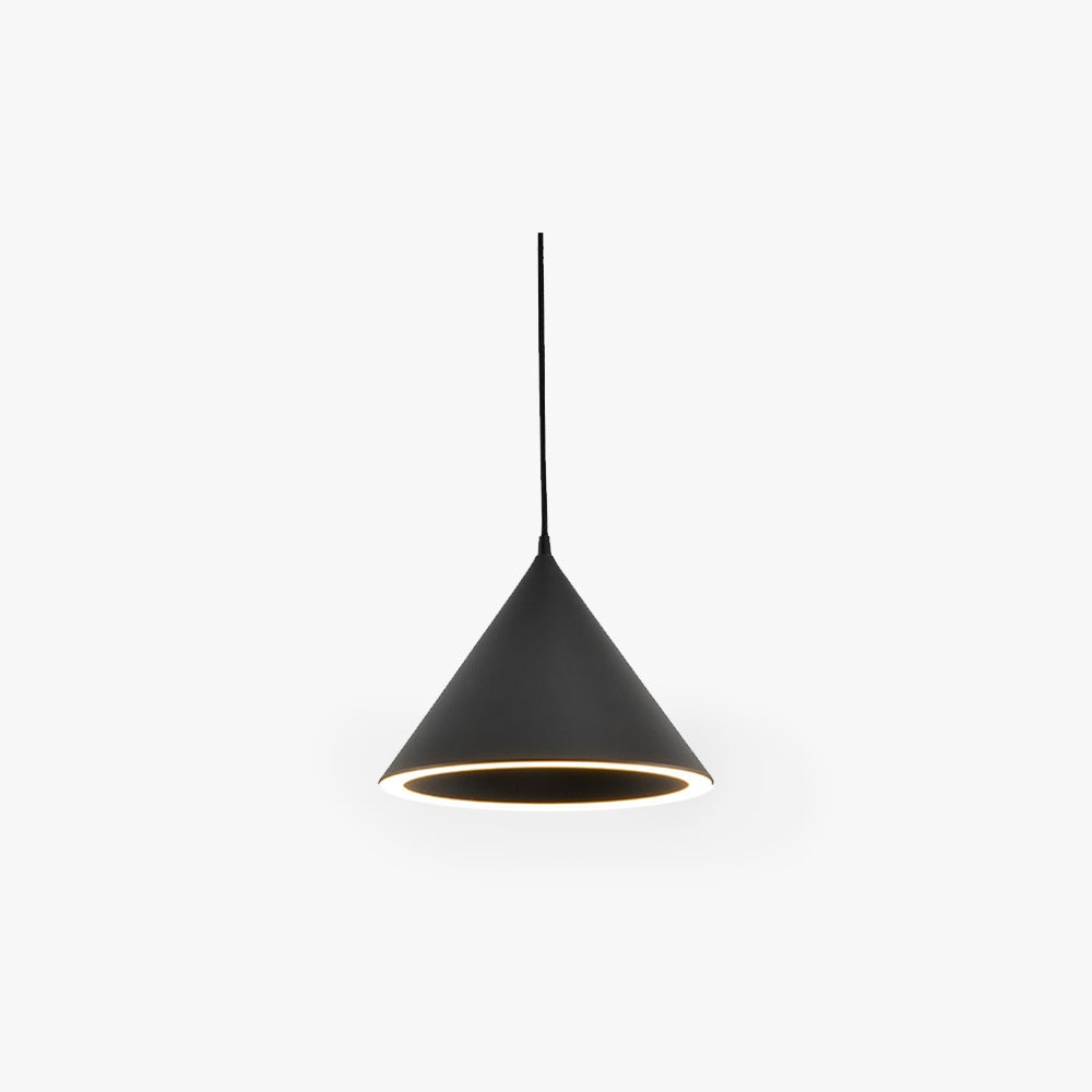 Aria wisząca lampa LED o kształcie lejka z barwnym światłem