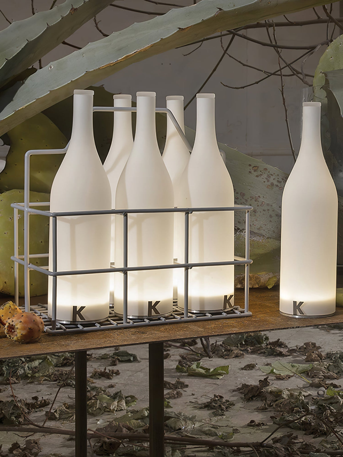 Lampa stołowa Vino z wbudowaną baterią