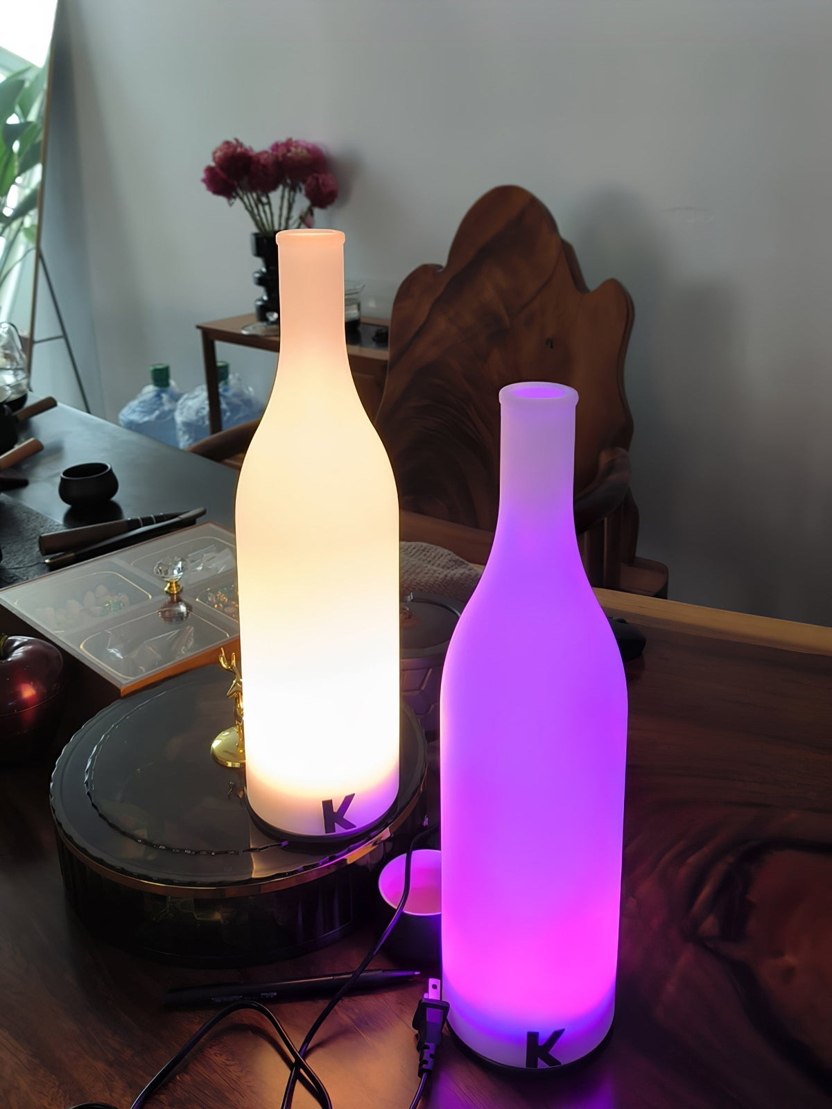 Lampa stołowa Vino z wbudowaną baterią