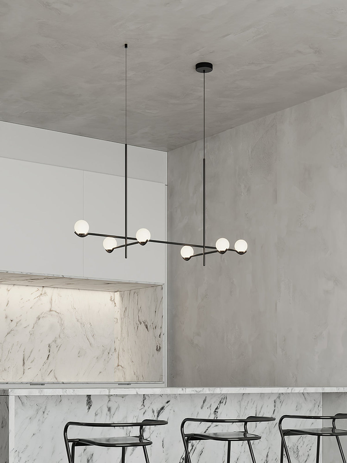 Bora minimalistyczna lampa wisząca ze szkła