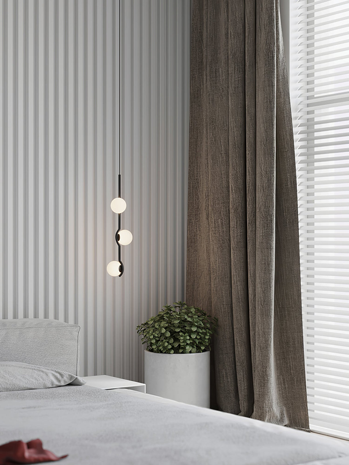 Bora minimalistyczna lampa wisząca ze szkła