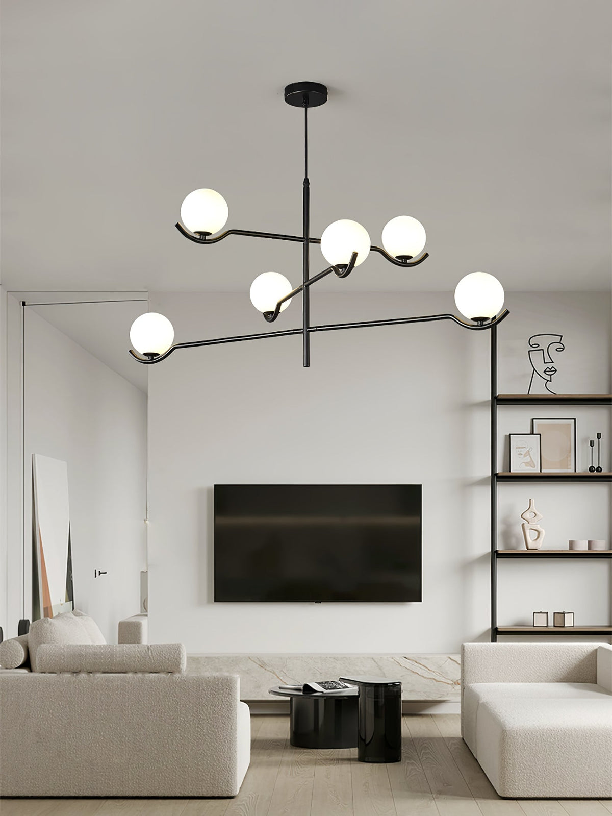 Bora minimalistyczna lampa wisząca ze szkła