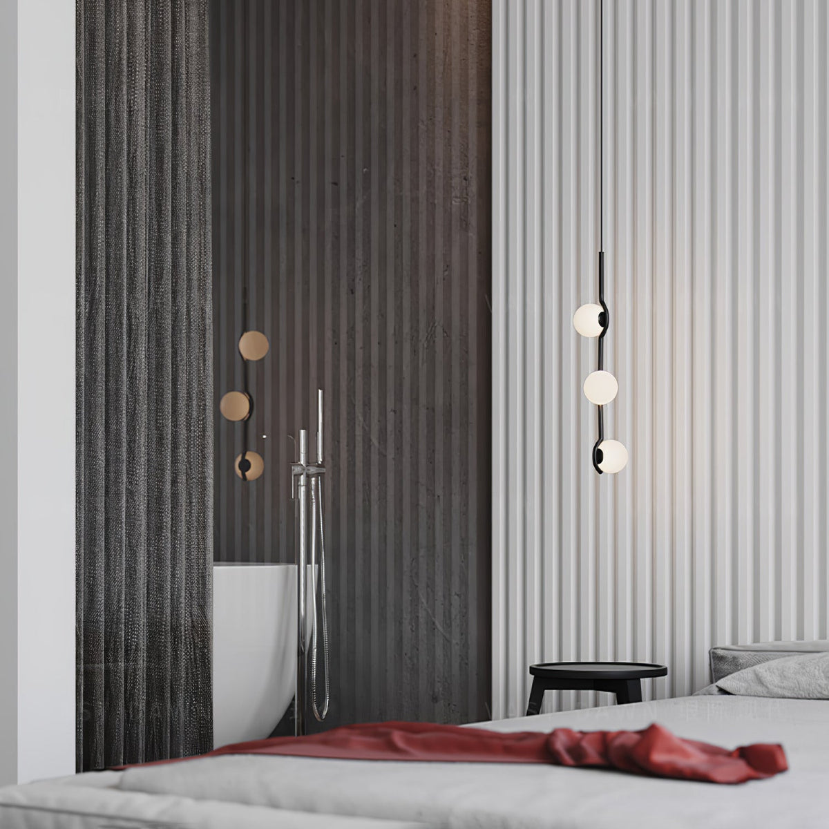 Bora minimalistyczna lampa wisząca ze szkła