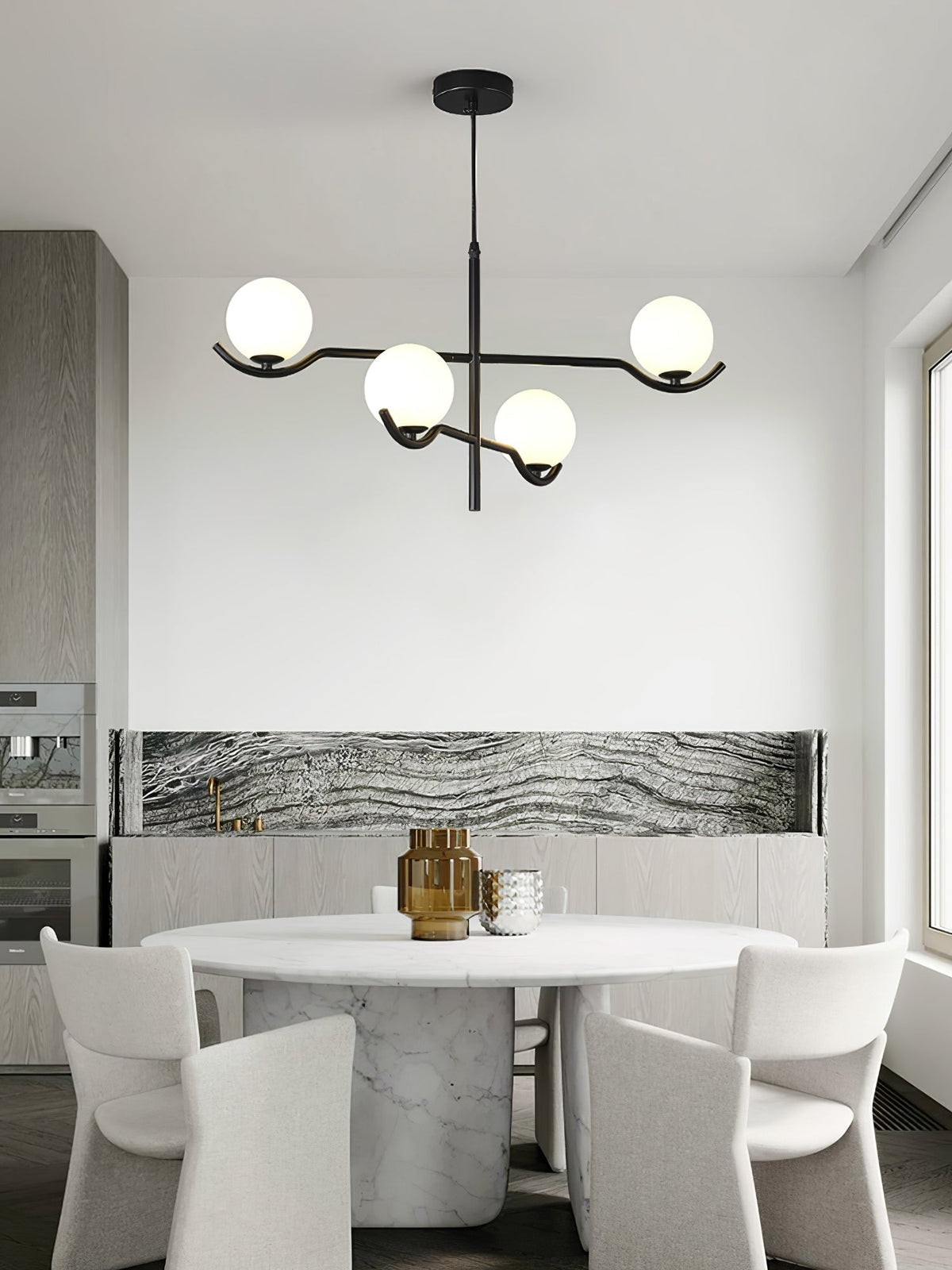 Bora minimalistyczna lampa wisząca ze szkła