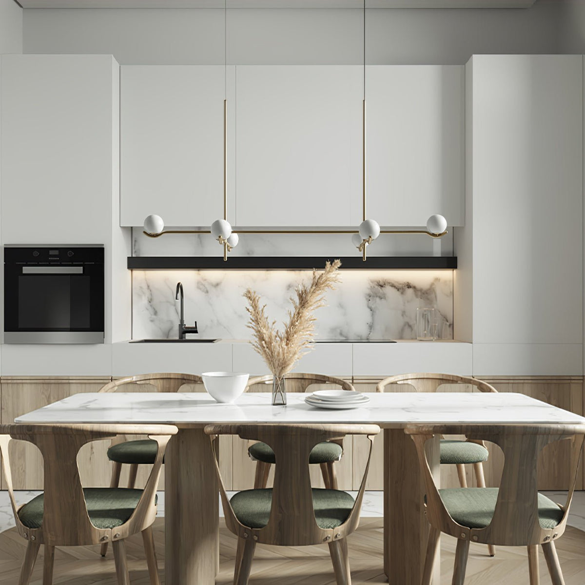 Bora minimalistyczna lampa wisząca ze szkła
