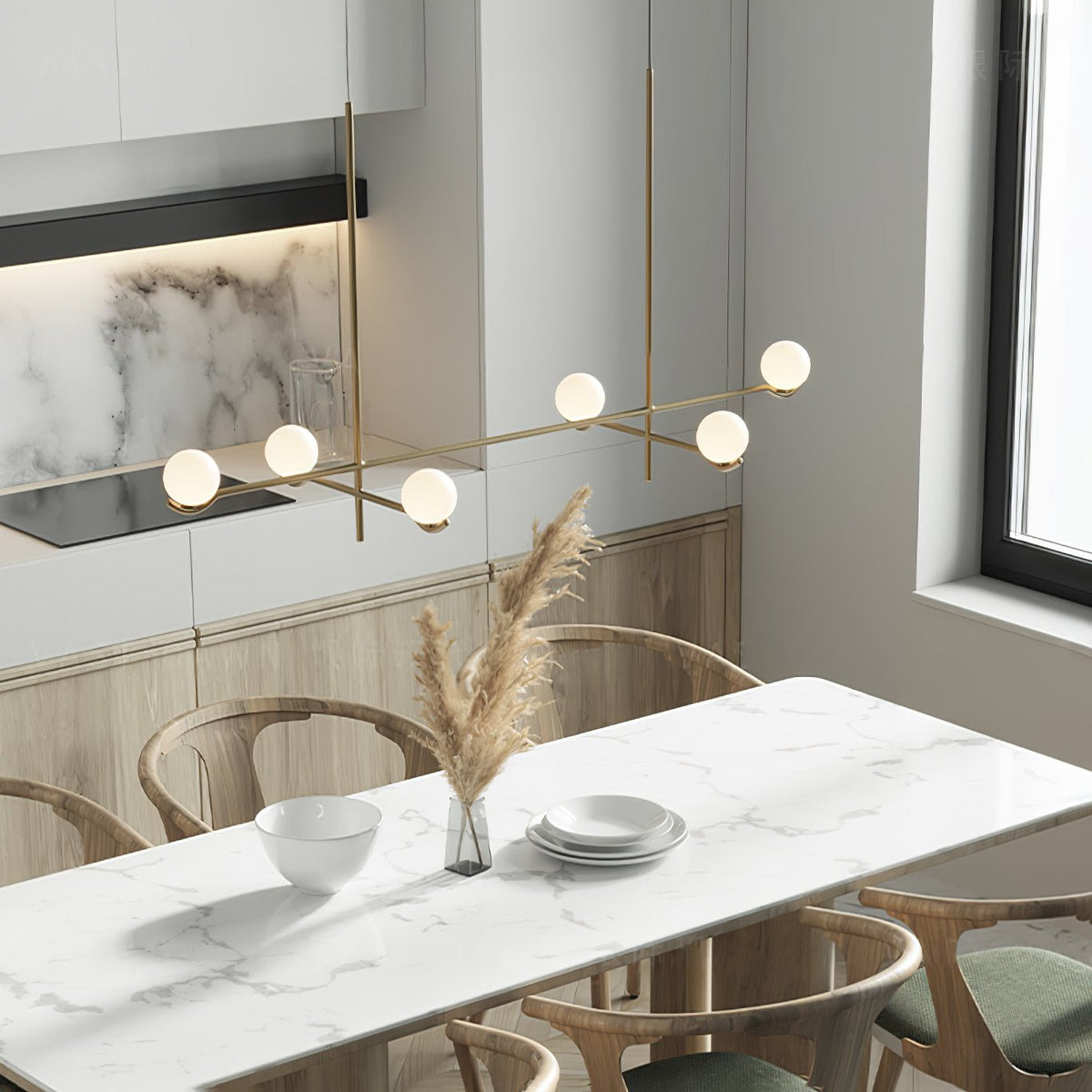 Bora minimalistyczna lampa wisząca ze szkła