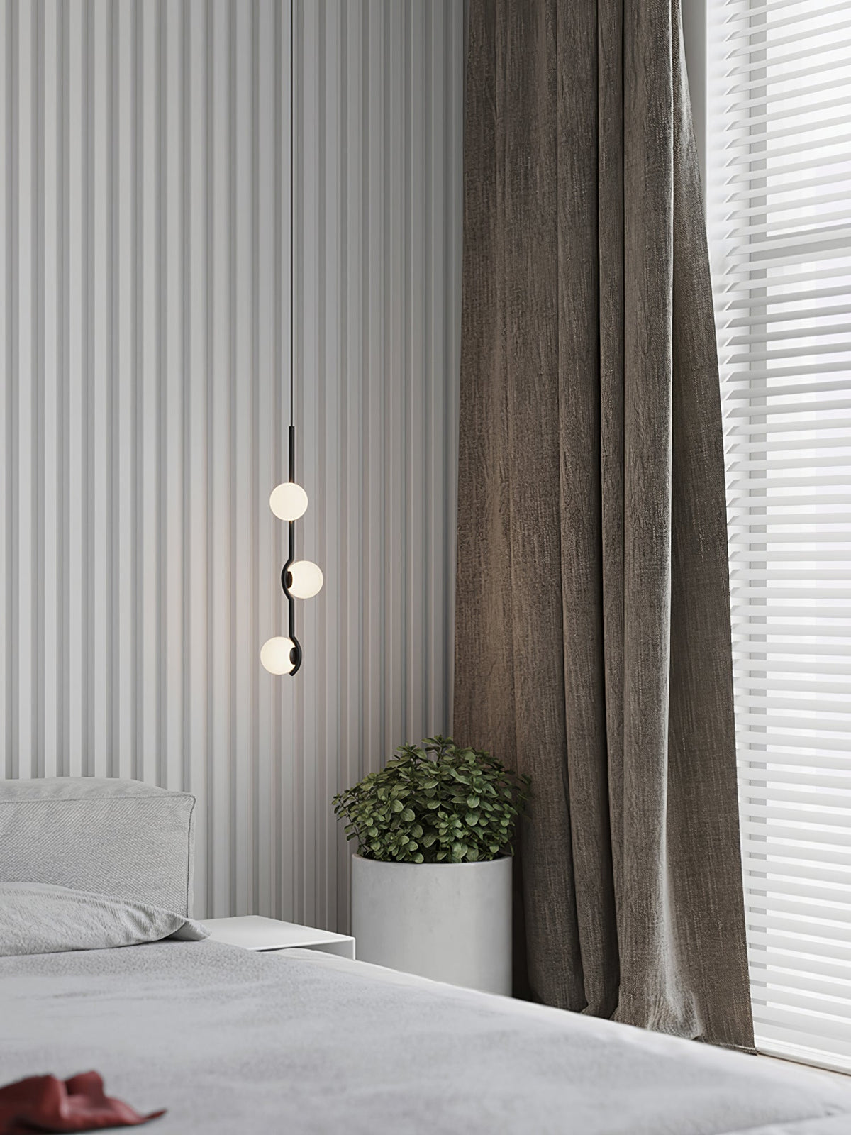 Bora minimalistyczna lampa wisząca ze szkła