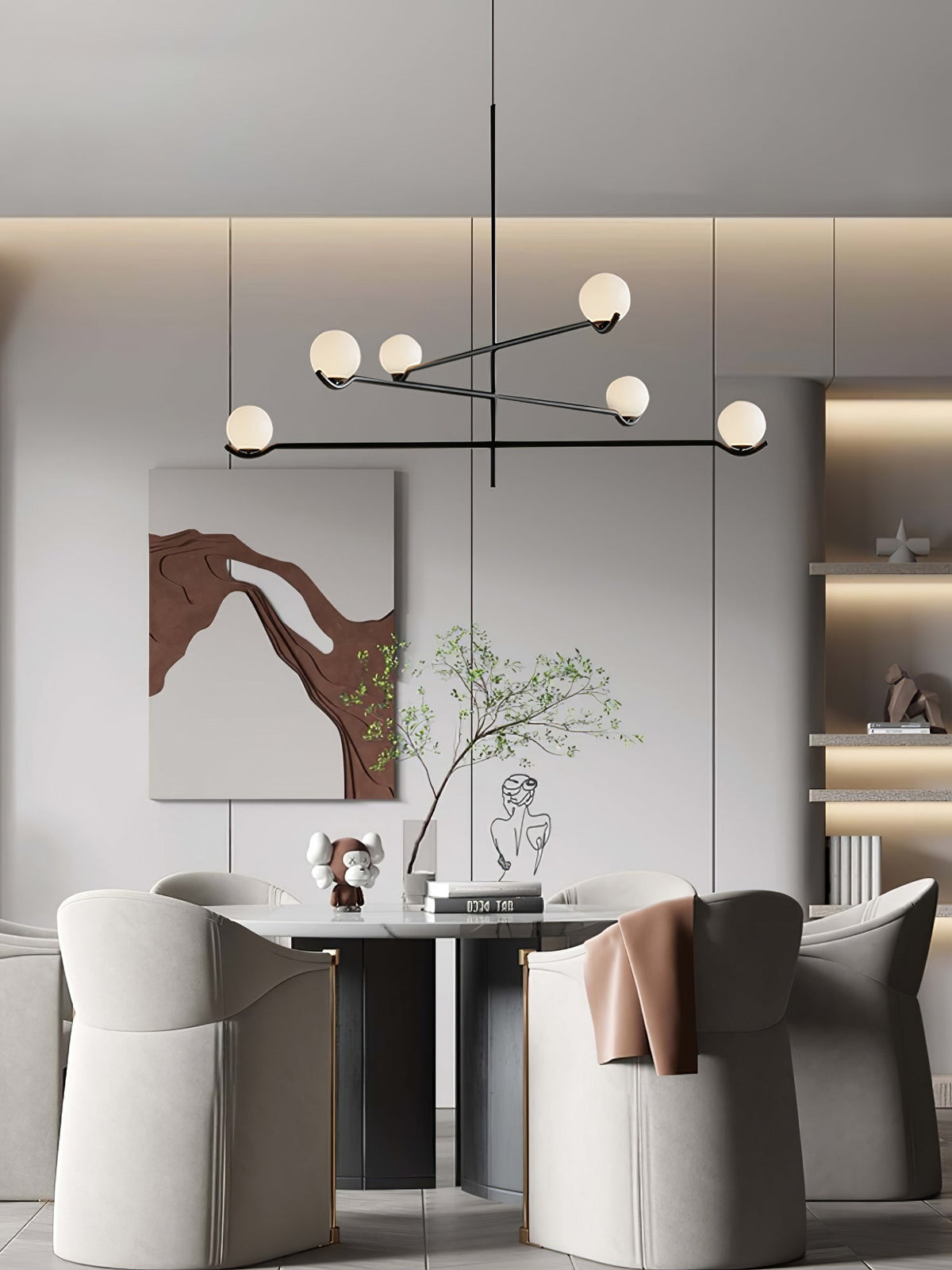 Bora minimalistyczna lampa wisząca ze szkła
