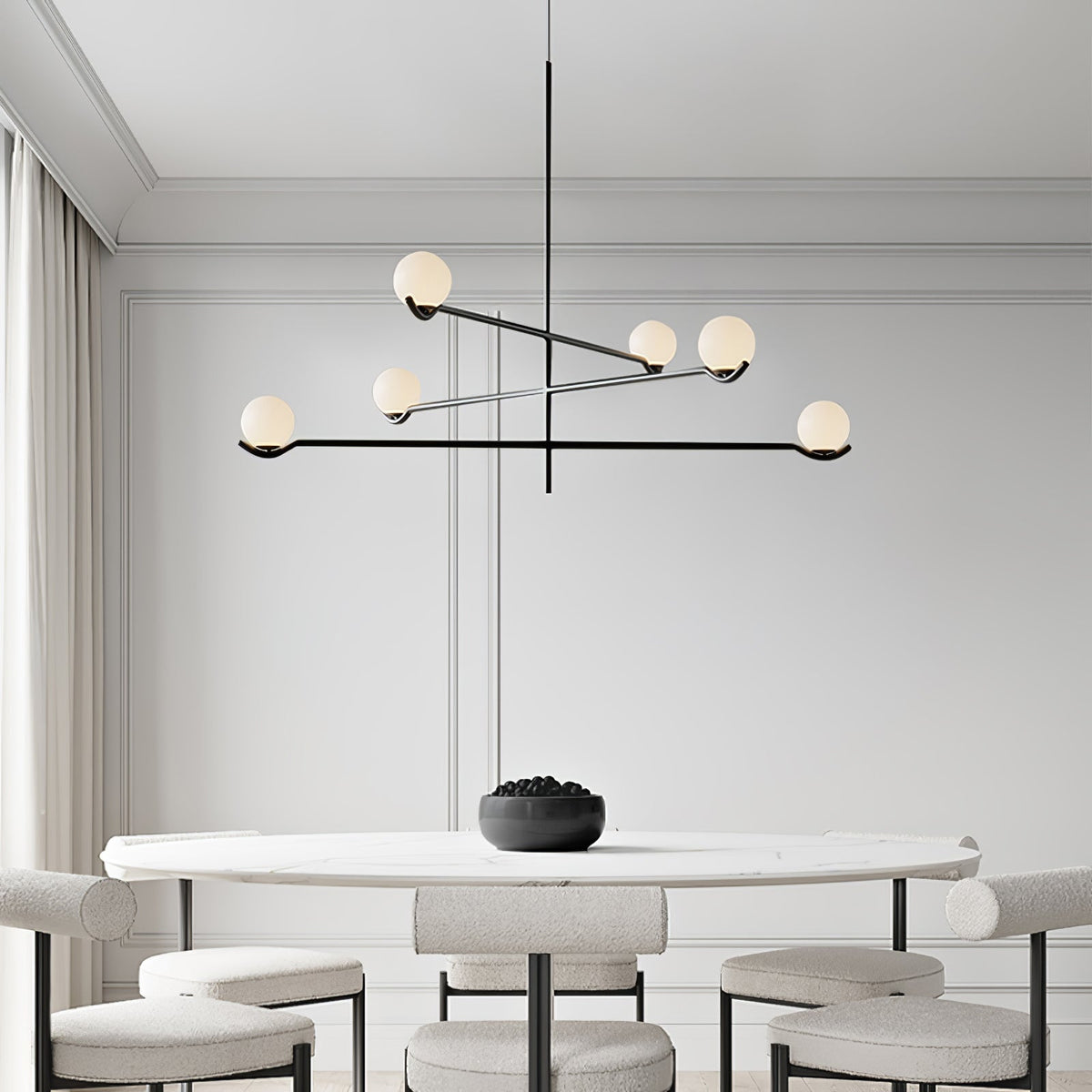 Bora minimalistyczna lampa wisząca ze szkła
